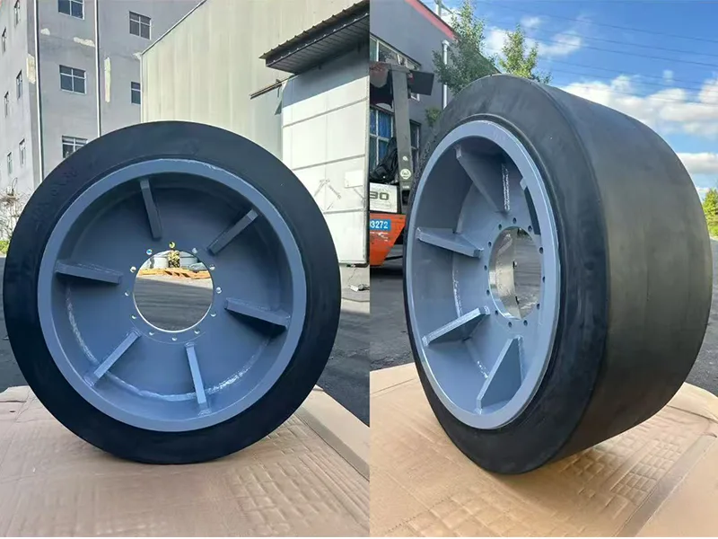 Opony 40x16x30 używane na mostku pasażerskim Opony 40x16x30 używane na mostku pasażerskim