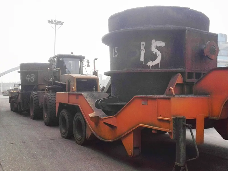 Wózek do kadzi roztopionego żelaza